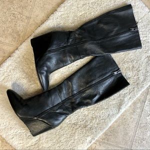 Steve Madden Black Knee High Boots. Size 8